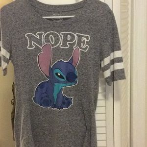 “Nope” stitch t-shirt